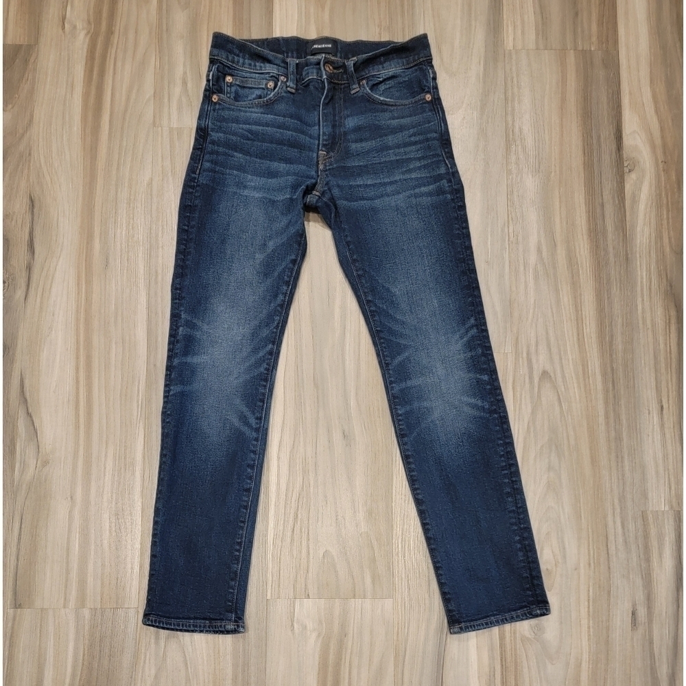 J. Crew Women's Straight Leg Jeans - Dark Wash Blue